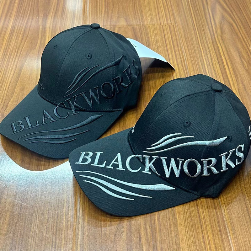 Embroidery Hat Machine - Gamakatsu Fishing Cap Black UV Protection