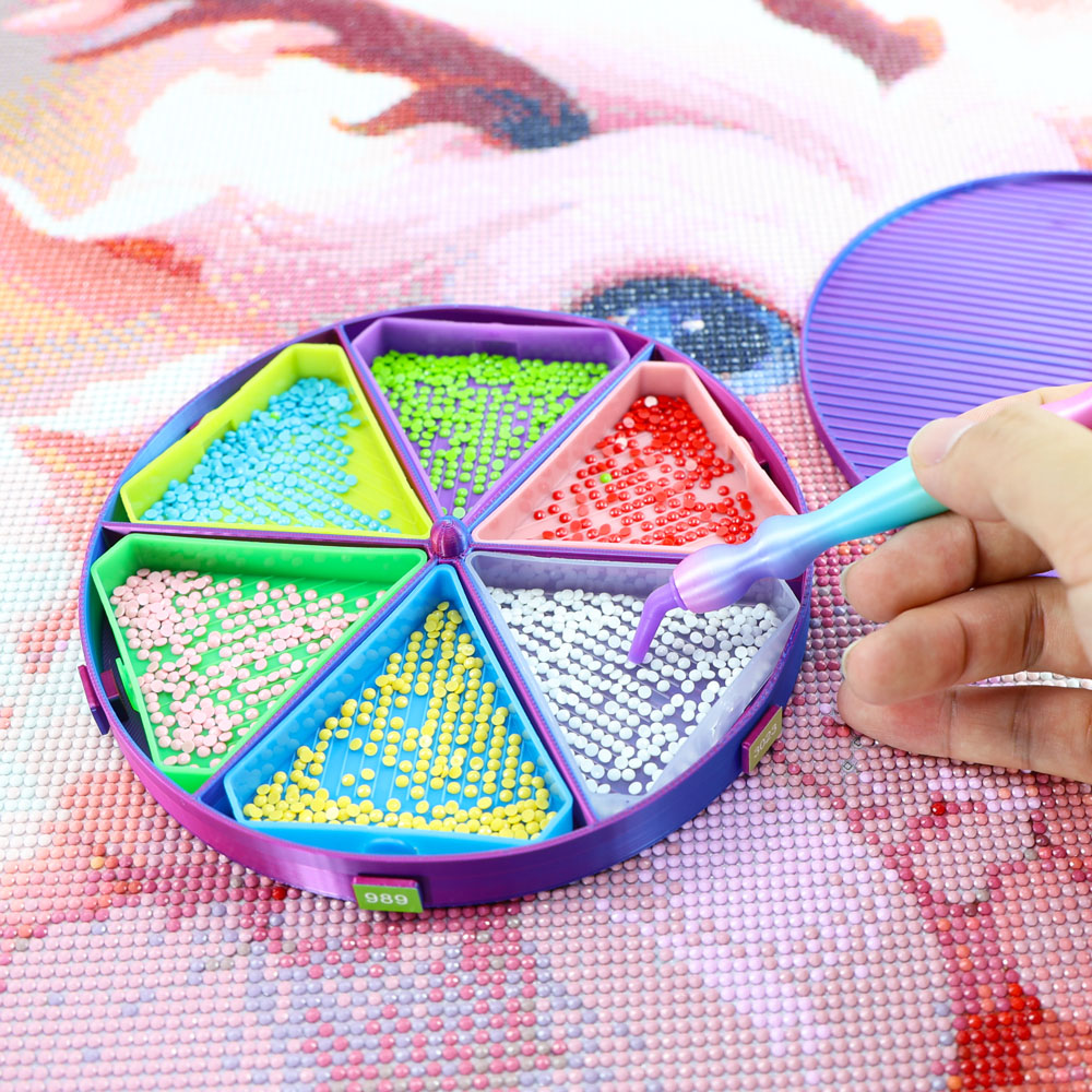 Embroidery Kit Starter - Rotation Beads Tray Organizer Diamond Painting