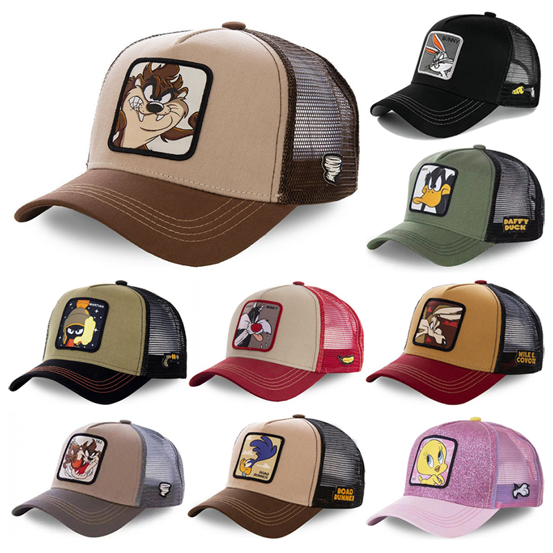 Embroidery Hat Machine - Cartoon Anime Trucker Cap Mesh Back