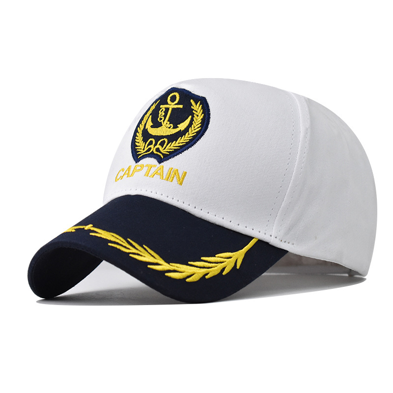 Embroidery Hat Machine - Cosplay Navy Captain Baseball Hat Peaked