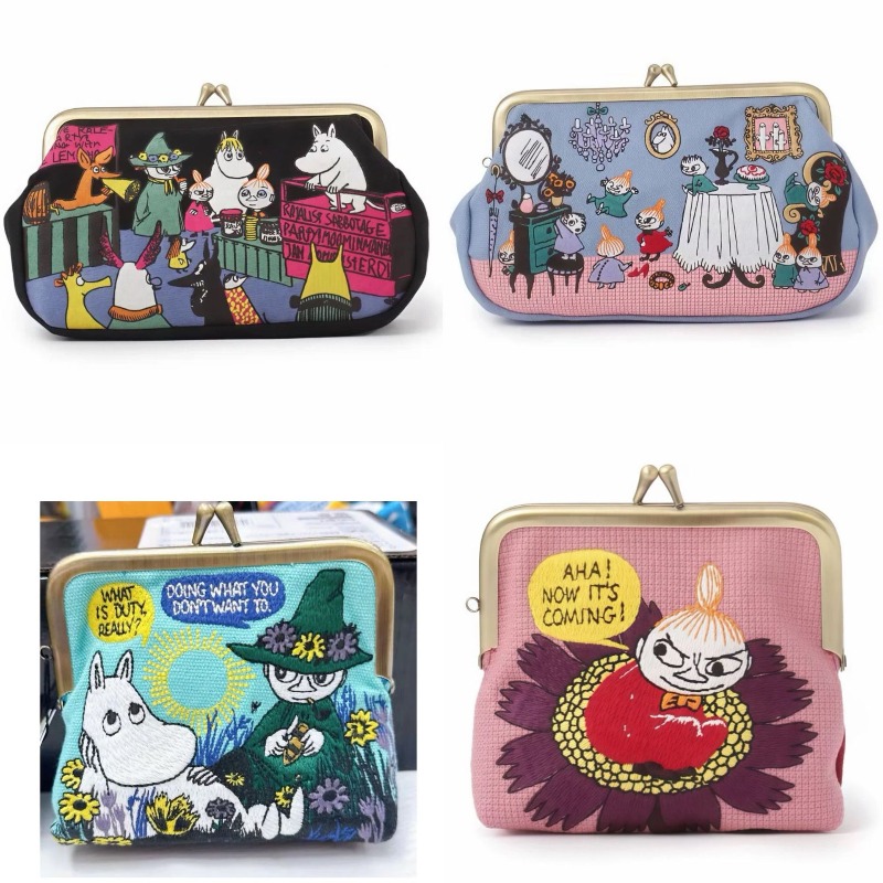 Embroidery Bag - Kawaii Anime Moomins Series Mini Coin