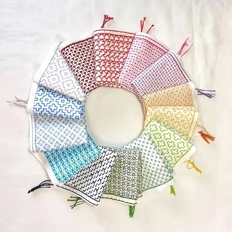 Embroidery Thread Yarn - 9/32Pcs Thread And Needles Denim Fabric