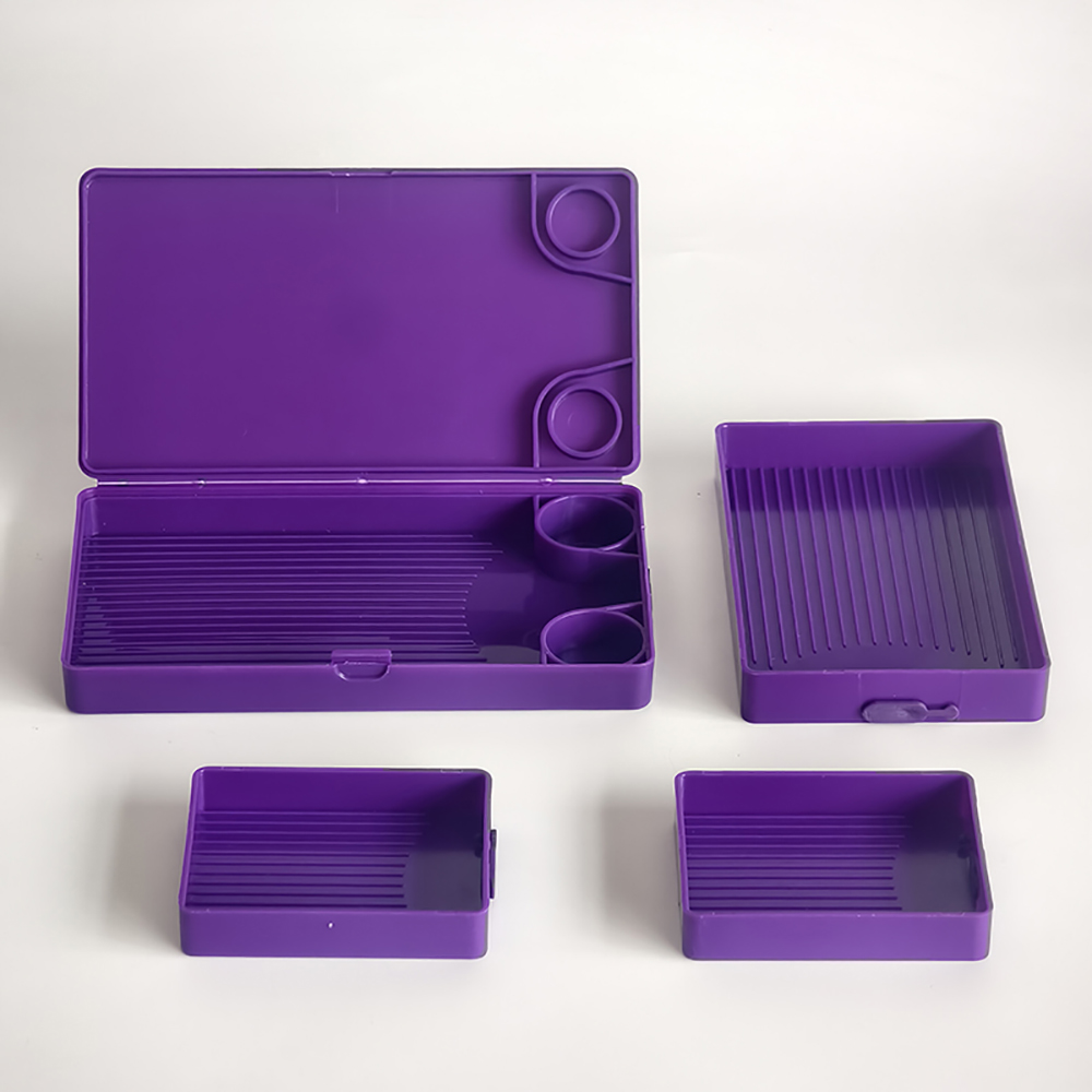 Diamond Painting Tray with Lid - Embroidery Needle Pen ulasan dan harga
