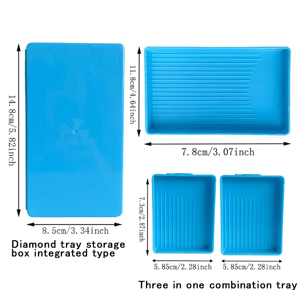 Diamond Painting Tray with Lid - Embroidery Needle Pen ulasan dan harga