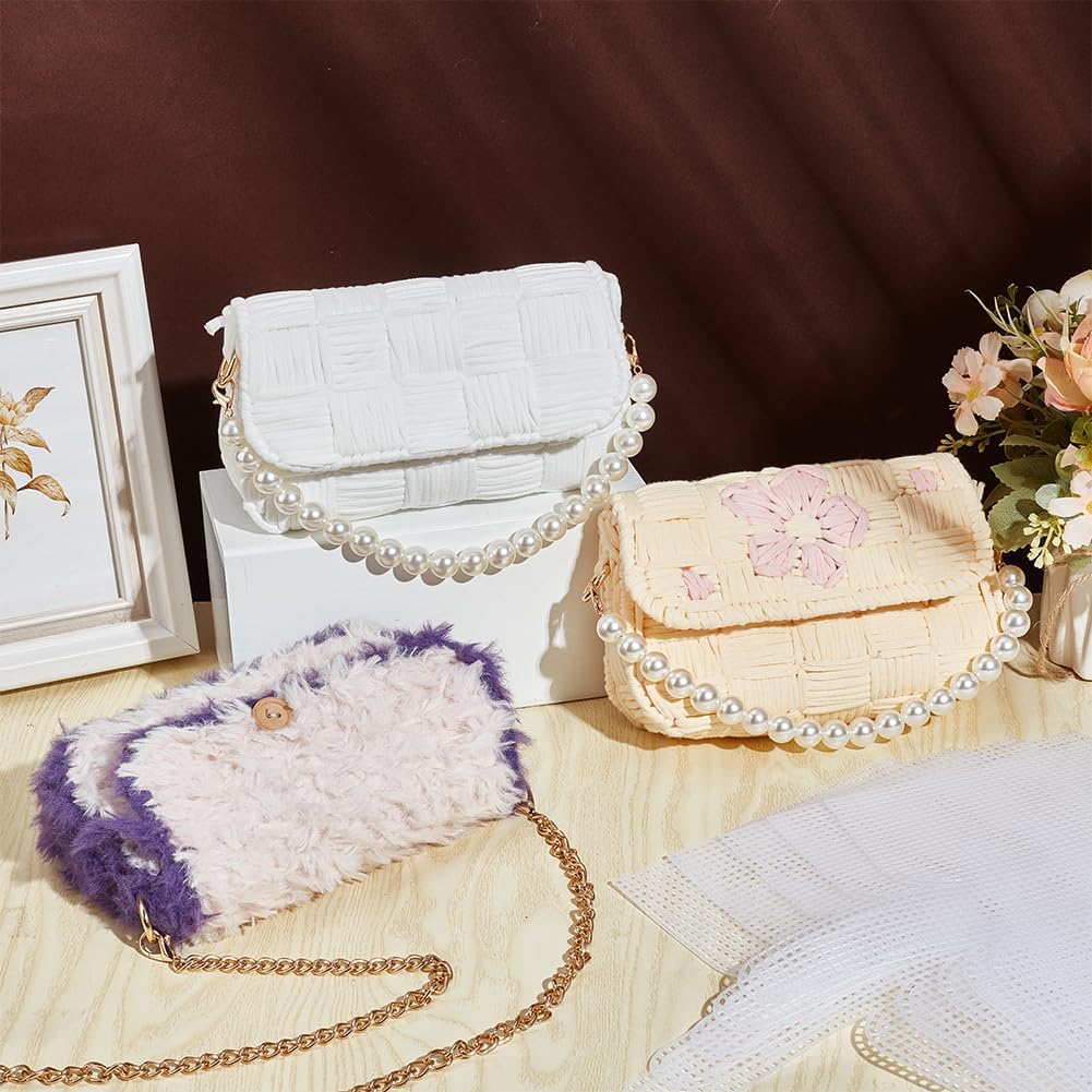 1-4Pcs Plastic Mesh Canvas She - Embroidery Bag ulasan dan harga