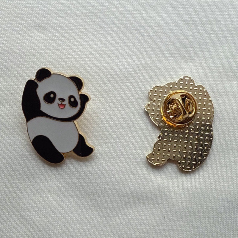 6pcs Cartoon China Panda Badge - Embroidery Fabric ulasan dan harga