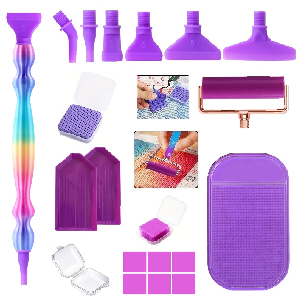 DIY diamond painting tool set, - Embroidery Kit Starter ulasan dan harga