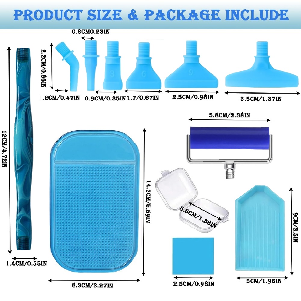 DIY diamond painting tool set, - Embroidery Kit Starter ulasan dan harga