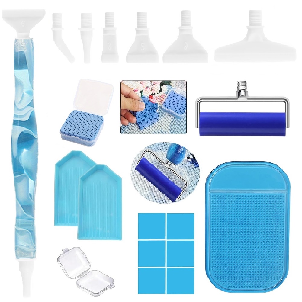 DIY diamond painting tool set, - Embroidery Kit Starter ulasan dan harga