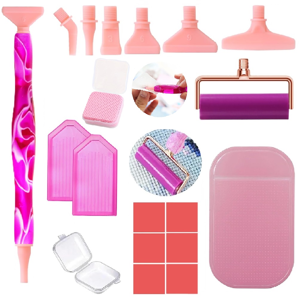 DIY diamond painting tool set, - Embroidery Kit Starter ulasan dan harga