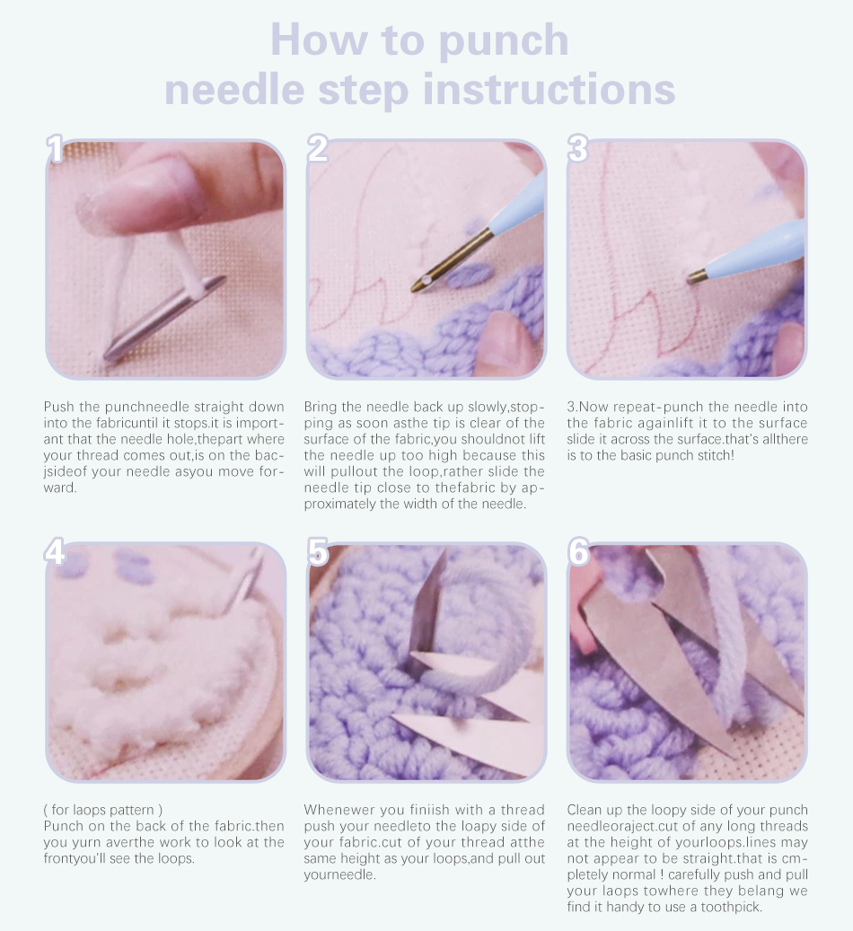 DIY Punch Needle Embroidery Ki - Embroidery Daisy Flower ulasan dan harga
