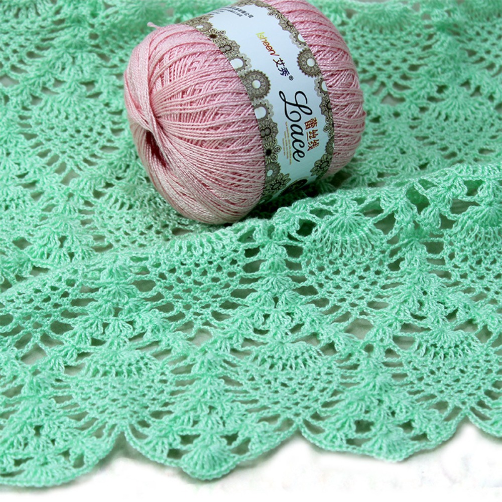 50g/Ball Soft Cotton Lace Yarn - Embroidery Thread Yarn ulasan dan harga