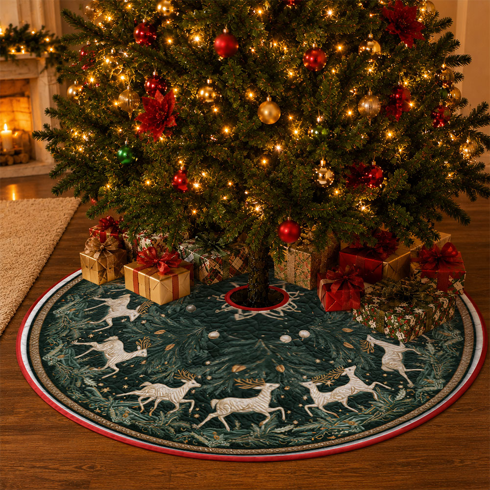 Jit 1pc Christmas Golden Deer  - Embroidery Xmas Tree ulasan dan harga