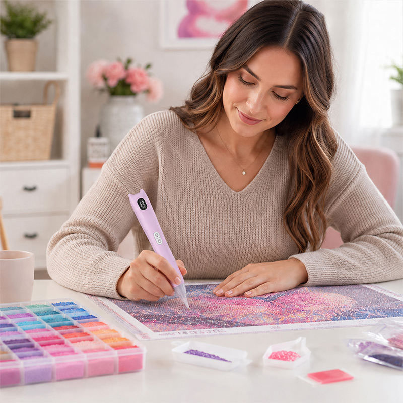 Electric Diamond Painting Pen  - Embroidery Needle Pen ulasan dan harga