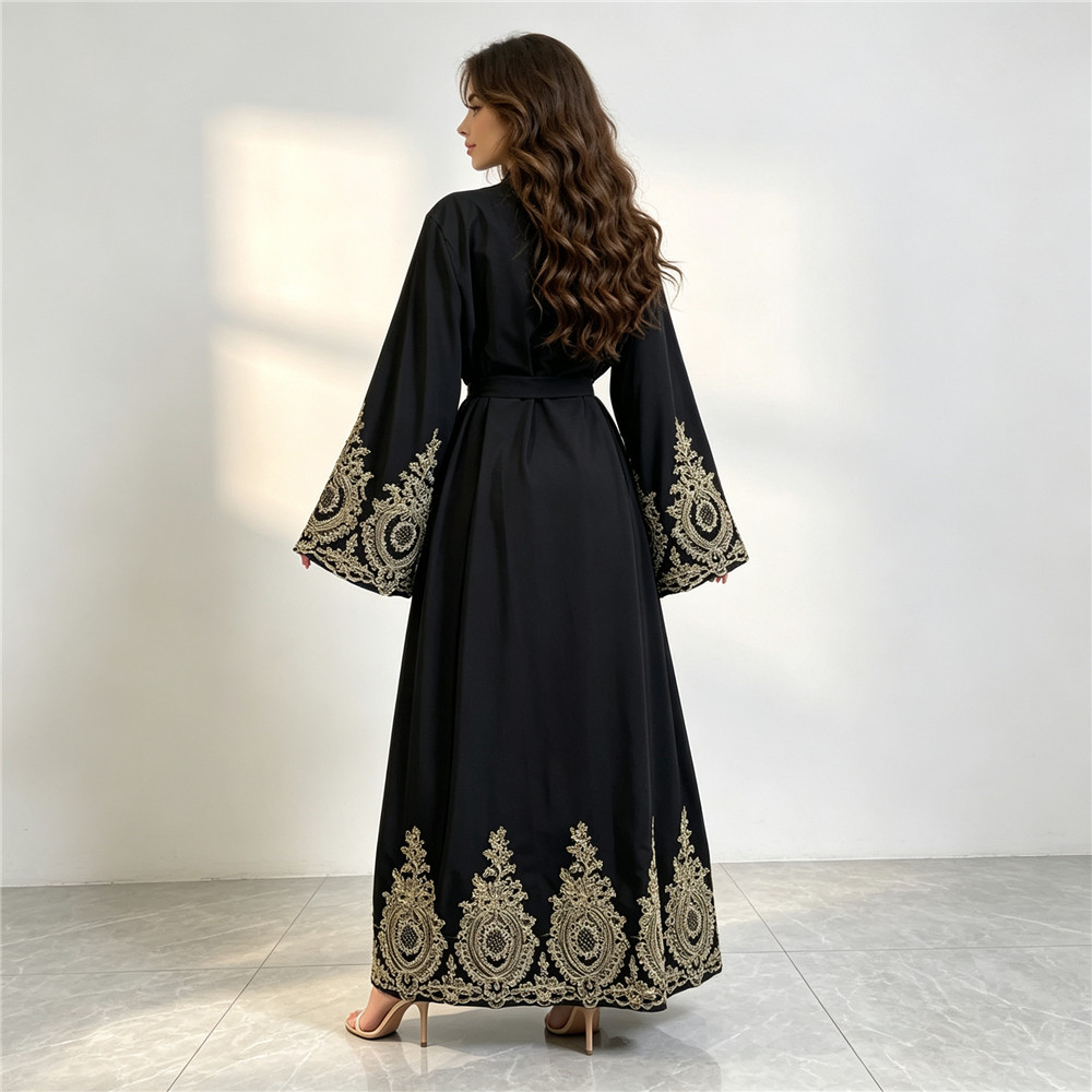 New Abaya Dubai Luxury Kimono  - Embroidery Kebaya ulasan dan harga