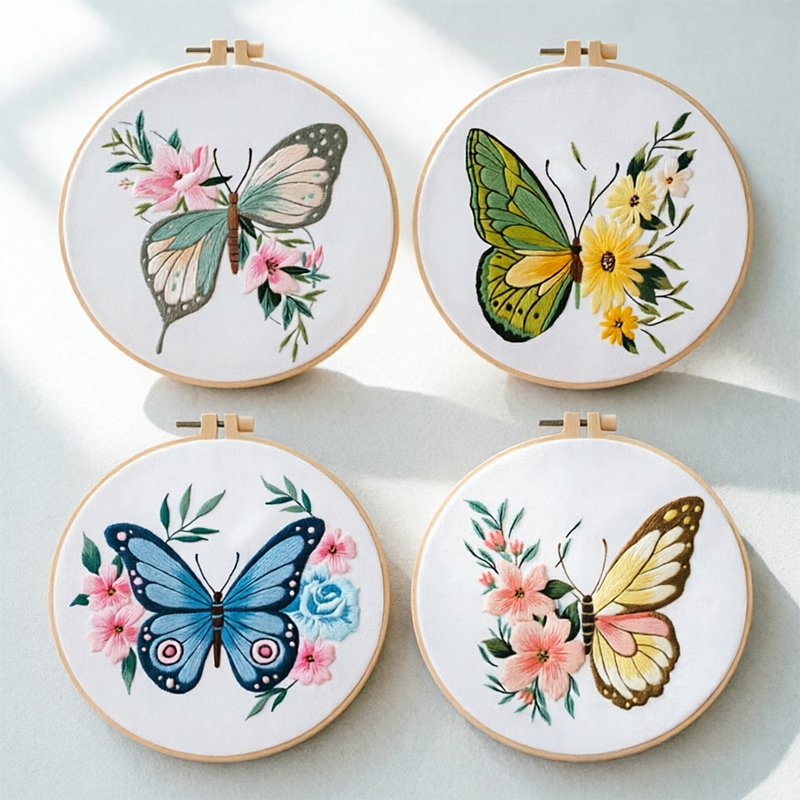 1pc 20X20CM 7.87 inch Embroide - Embroidery Fabric ulasan dan harga
