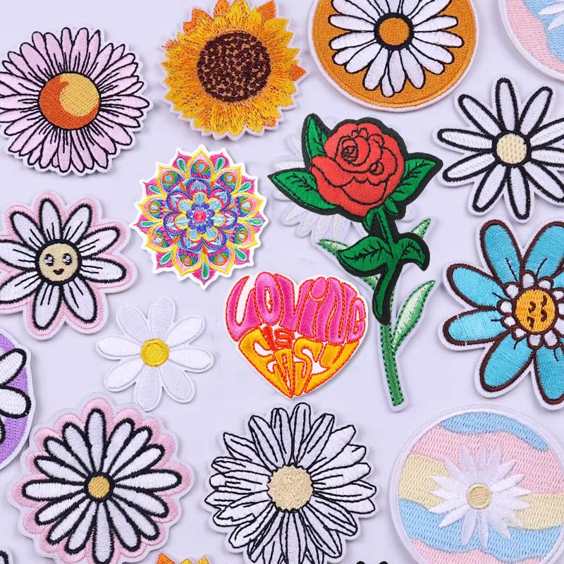Small Daisy Patch Flowers Embr - Embroidery Daisy Flower ulasan dan harga