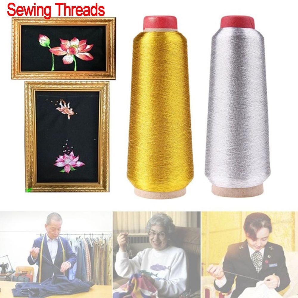 Gold/Silver Embroidery Threads - Embroidery Thread Yarn ulasan dan harga