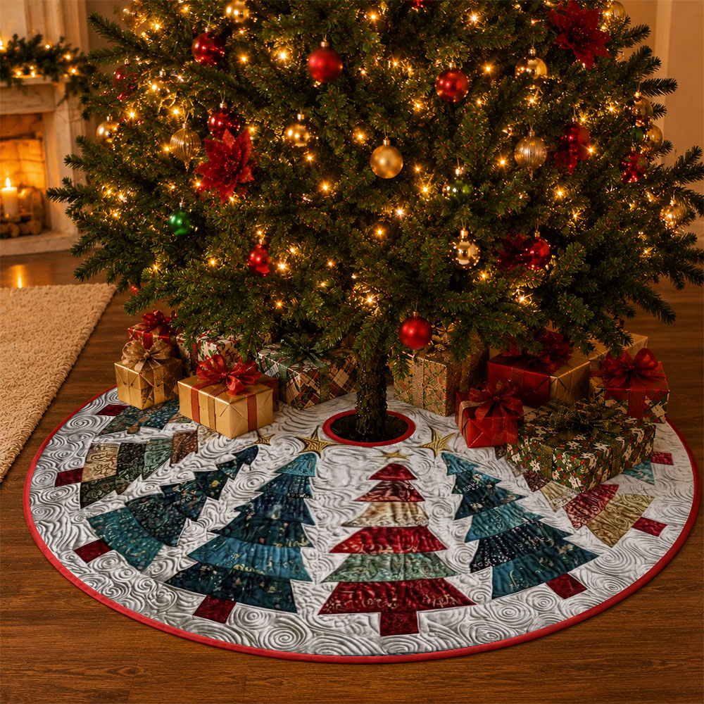 1pc Patchwork Tree Star Patter - Embroidery Xmas Tree ulasan dan harga