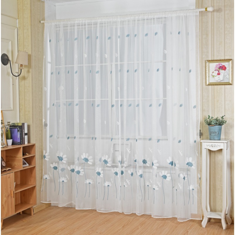 Simple Modern Pastoral Style E - Embroidery Daisy Flower ulasan dan harga
