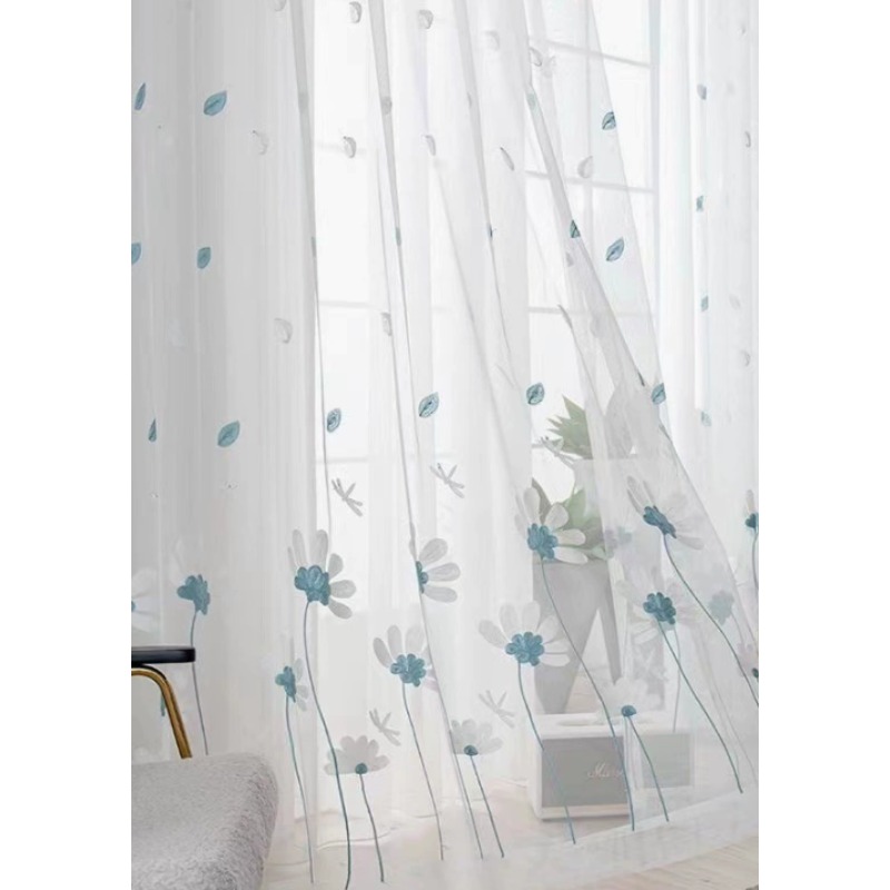 Simple Modern Pastoral Style E - Embroidery Daisy Flower ulasan dan harga