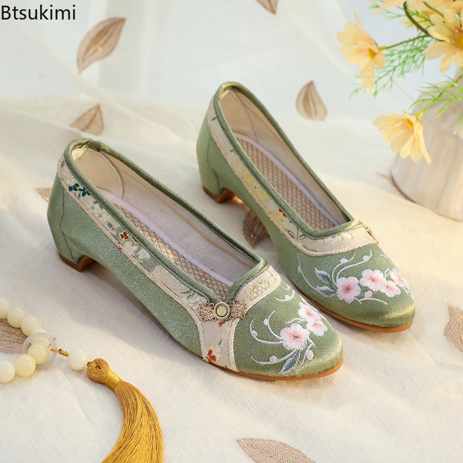 2026 New Women's Shoes Ethnic  - Embroidery Fabric ulasan dan harga
