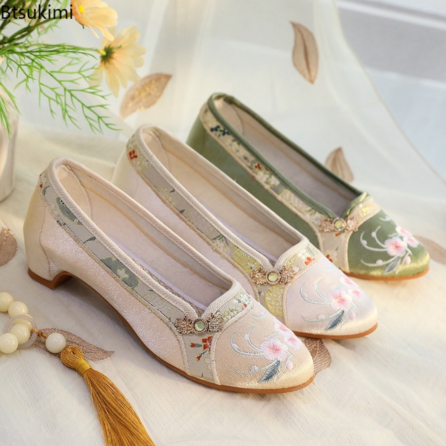 2026 New Women's Shoes Ethnic  - Embroidery Fabric ulasan dan harga
