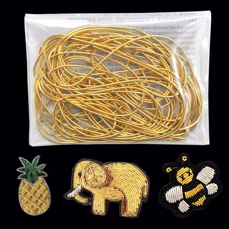 2.6M 1-1.5mm Bullion Wire Fren - Embroidery Thread Yarn ulasan dan harga
