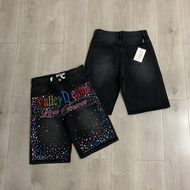 2026 Latest Style VALLEY Shiny - Embroidery Jeans Sakura ulasan dan harga