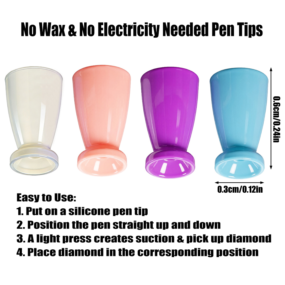 10PCS Mini Silicone Tips For D - Embroidery Needle Pen ulasan dan harga
