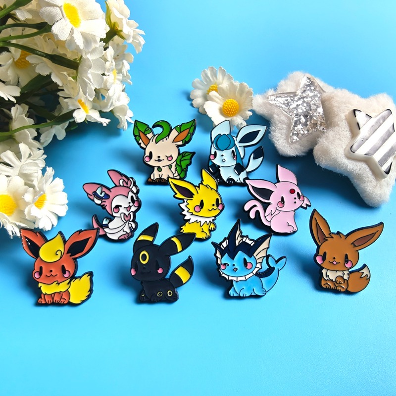 Hot 9 Pcs Anime Elf Brooch Set - Embroidery Textile ulasan dan harga