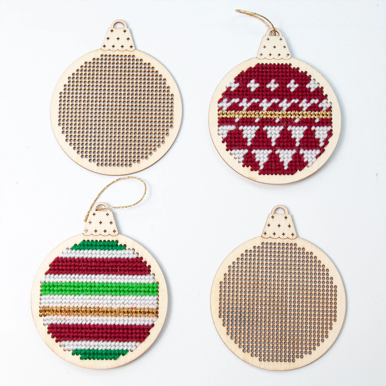 12Pcs Christmas Cross Stitch H - Embroidery Xmas Tree ulasan dan harga