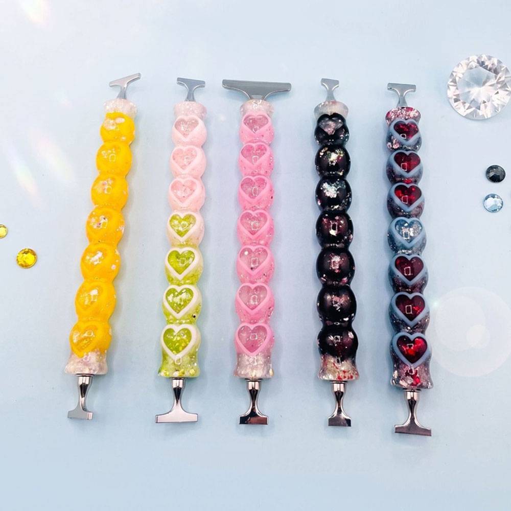 New Heart Shape Diamond Painti - Embroidery Needle Pen ulasan dan harga