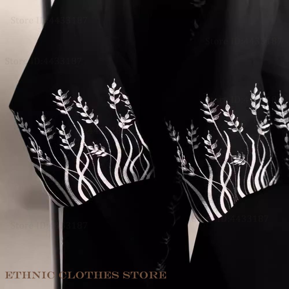 Muslim Women Dress Elegant Bla - Embroidery Kebaya ulasan dan harga