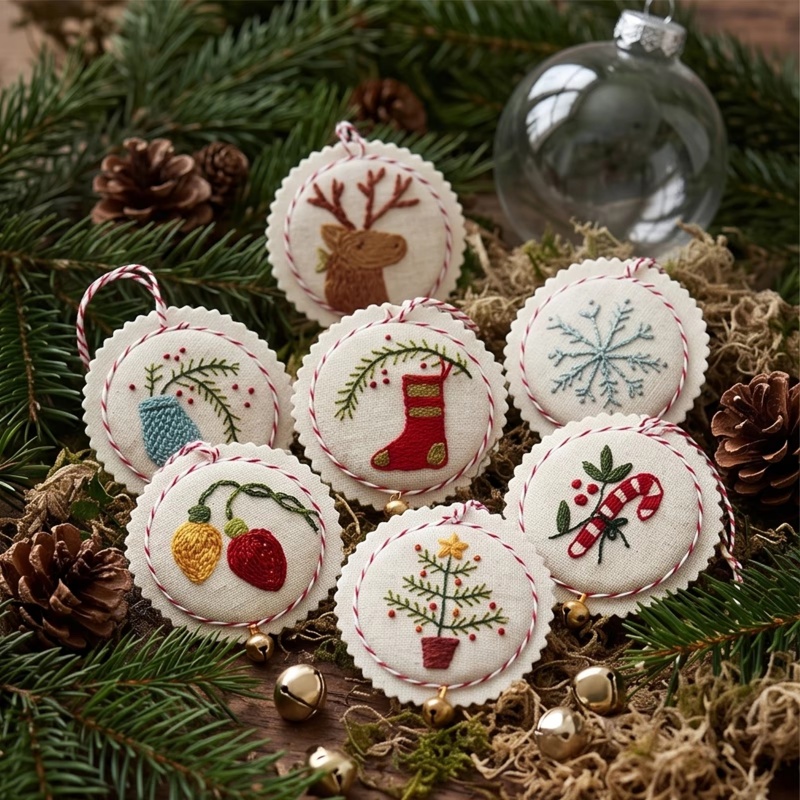Christmas Embroidery Kit for B - Embroidery Xmas Tree ulasan dan harga