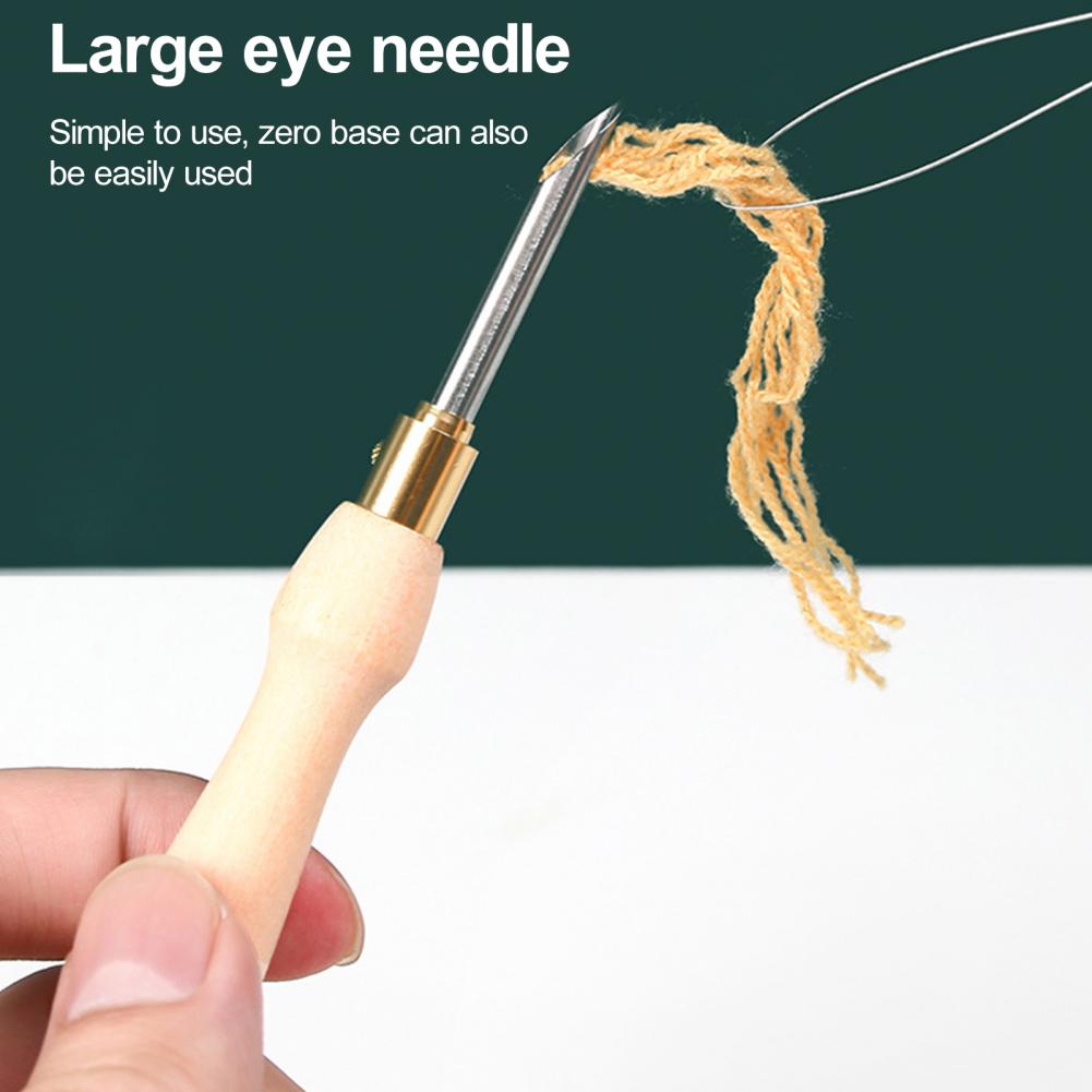 Embroidery Needle Wooden Handl - Embroidery Needle Pen ulasan dan harga
