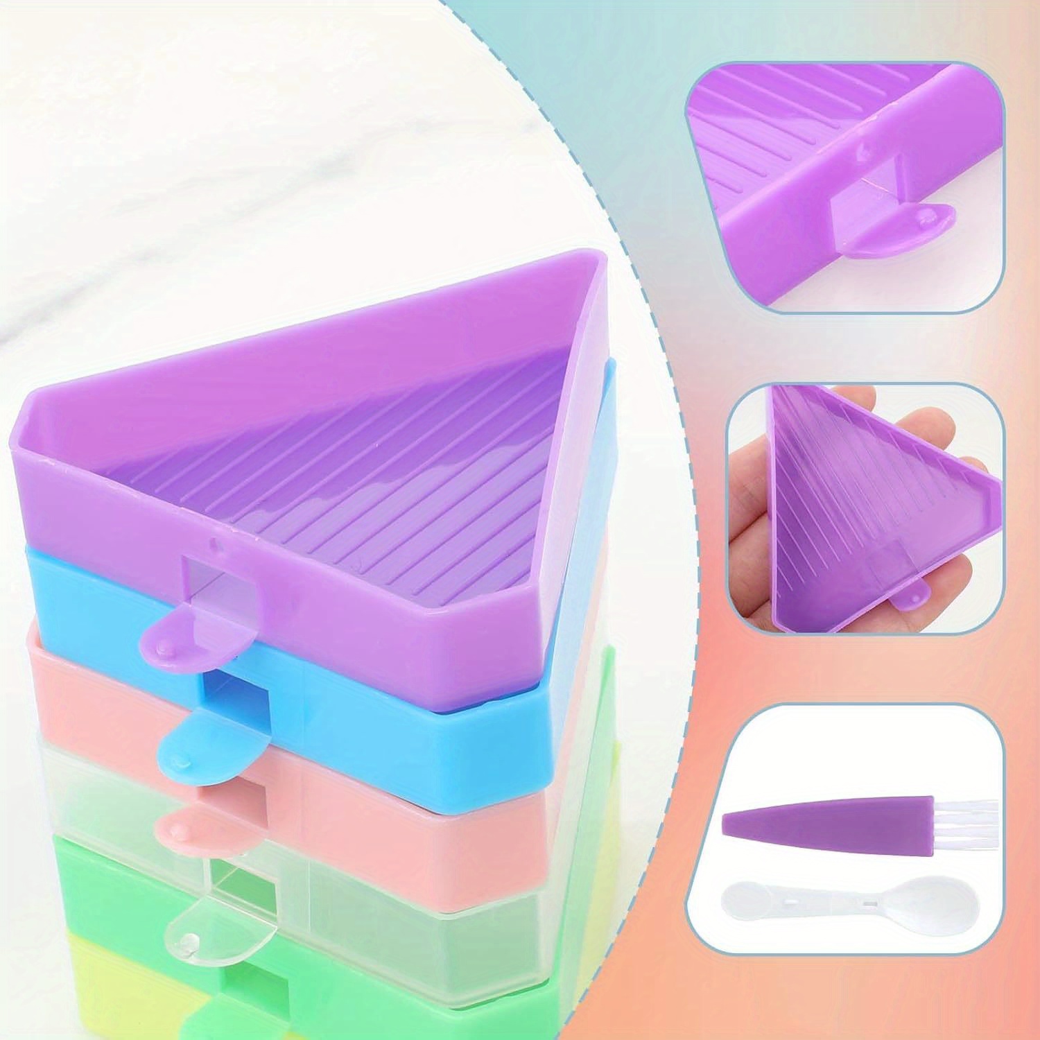 9PCS New Diamond Painting Tray - Embroidery Kit Starter ulasan dan harga