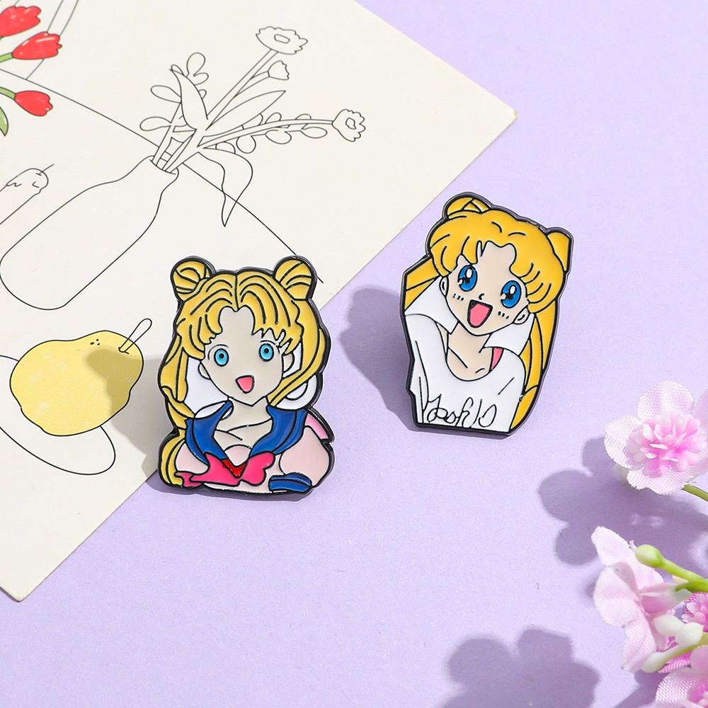 2 Pcs Funny Cartoon Brooch Cut - Embroidery Textile ulasan dan harga
