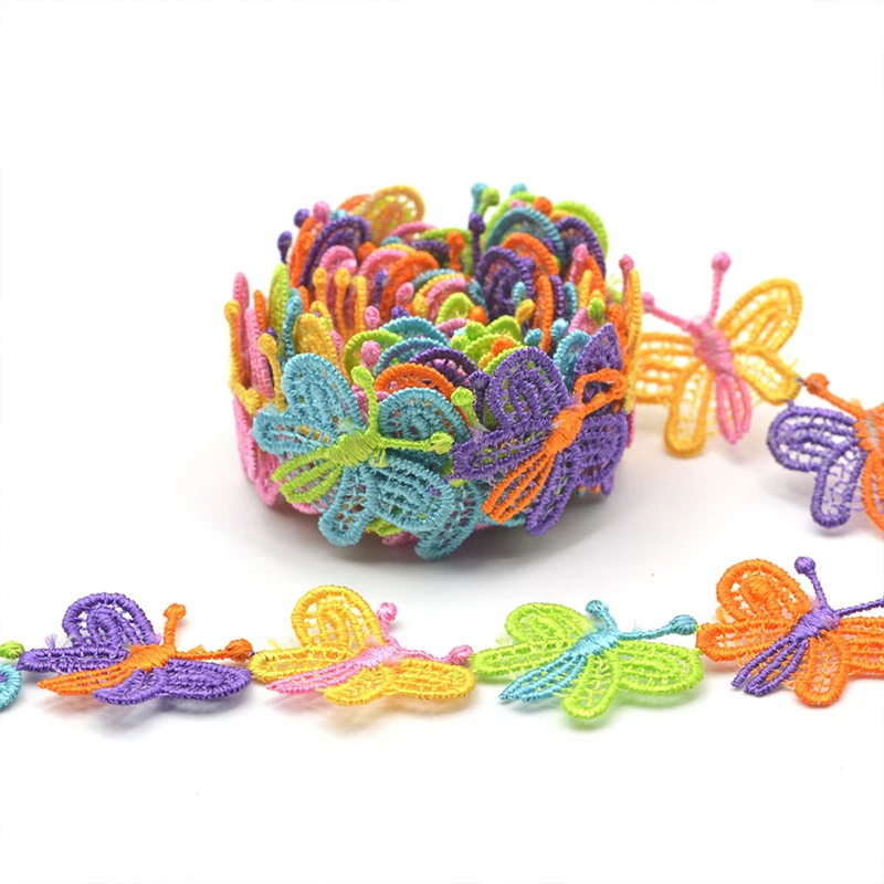 15yards Colorful Daisy Flower  - Embroidery Daisy Flower ulasan dan harga
