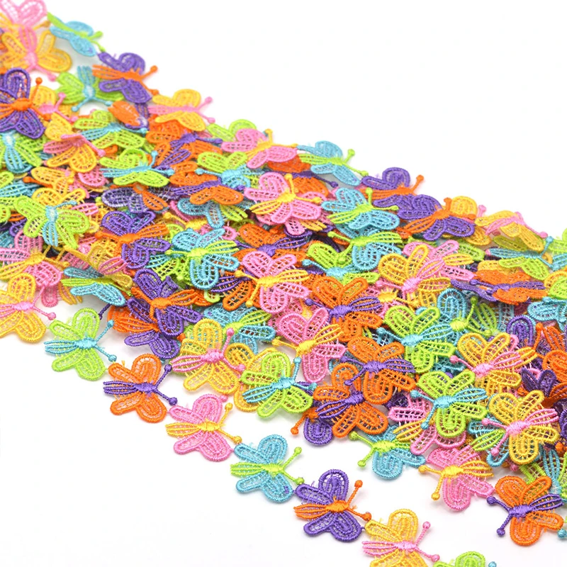 15yards Colorful Daisy Flower  - Embroidery Daisy Flower ulasan dan harga