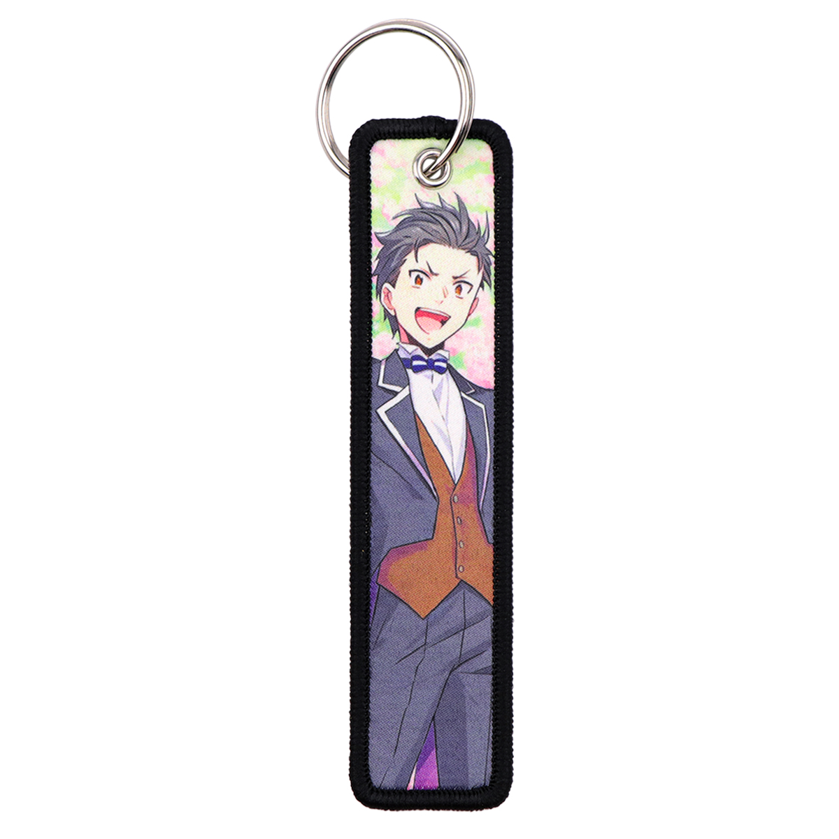 Japanese Anime Cool Men Keycha - Embroidery Keychain ulasan dan harga