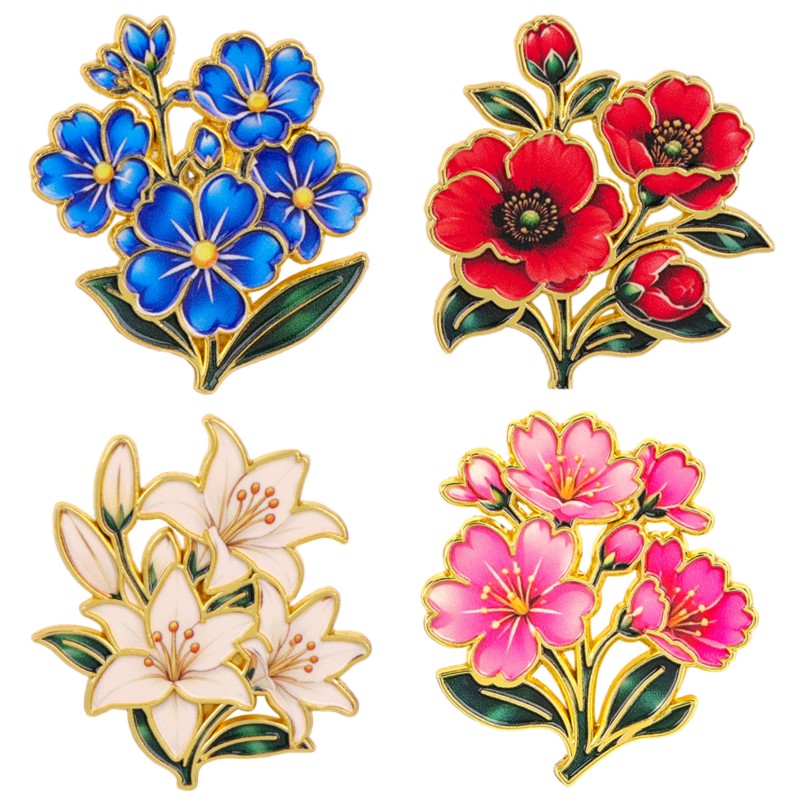 Cute Vintage Colorful Floral E - Embroidery Textile ulasan dan harga