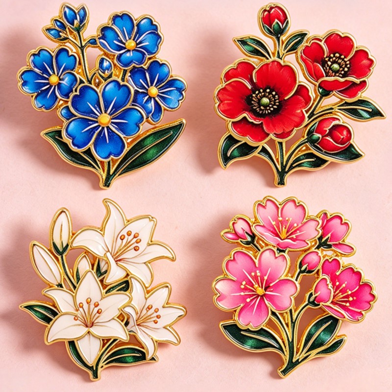 Cute Vintage Colorful Floral E - Embroidery Textile ulasan dan harga