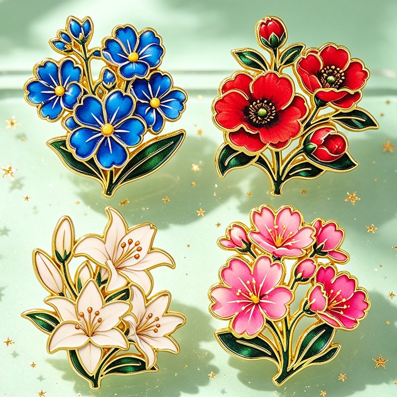 Cute Vintage Colorful Floral E - Embroidery Textile ulasan dan harga