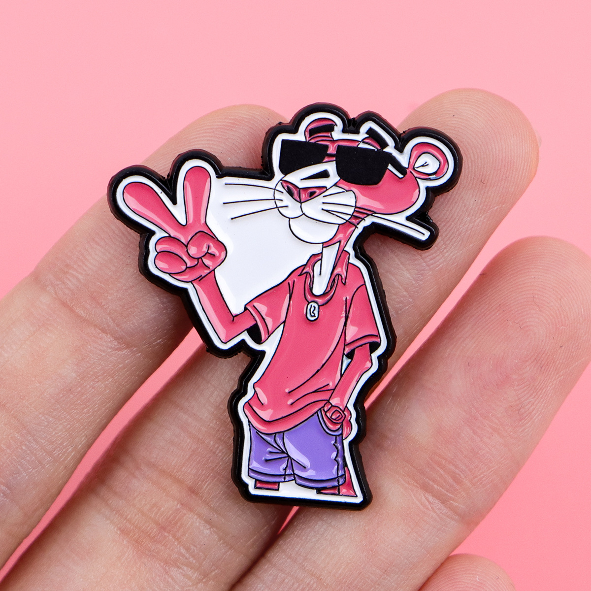 Cute Leopard Cartoon Brooch Pi - Embroidery Textile ulasan dan harga