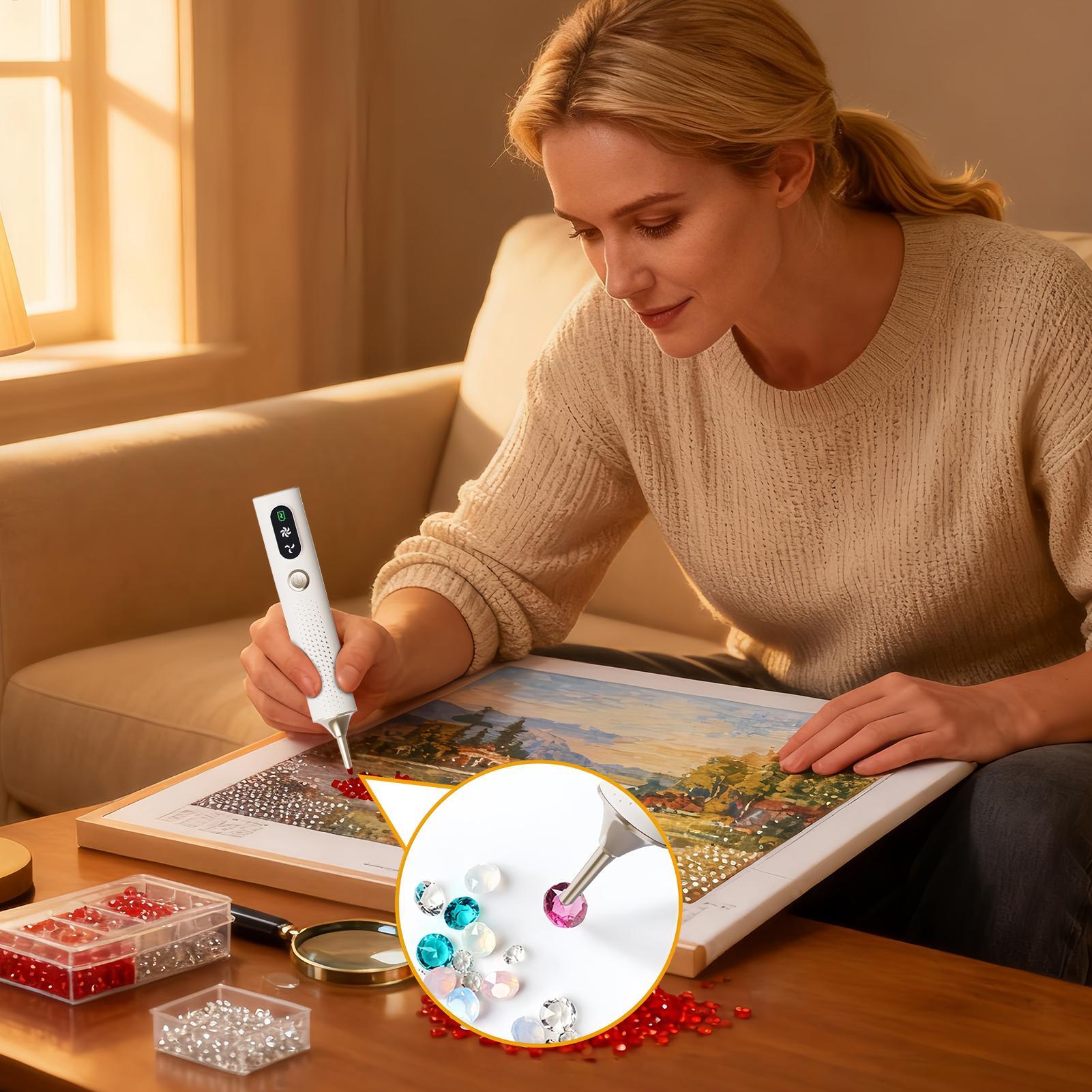 Rechargeable Wireless Diamond  - Embroidery Needle Pen ulasan dan harga