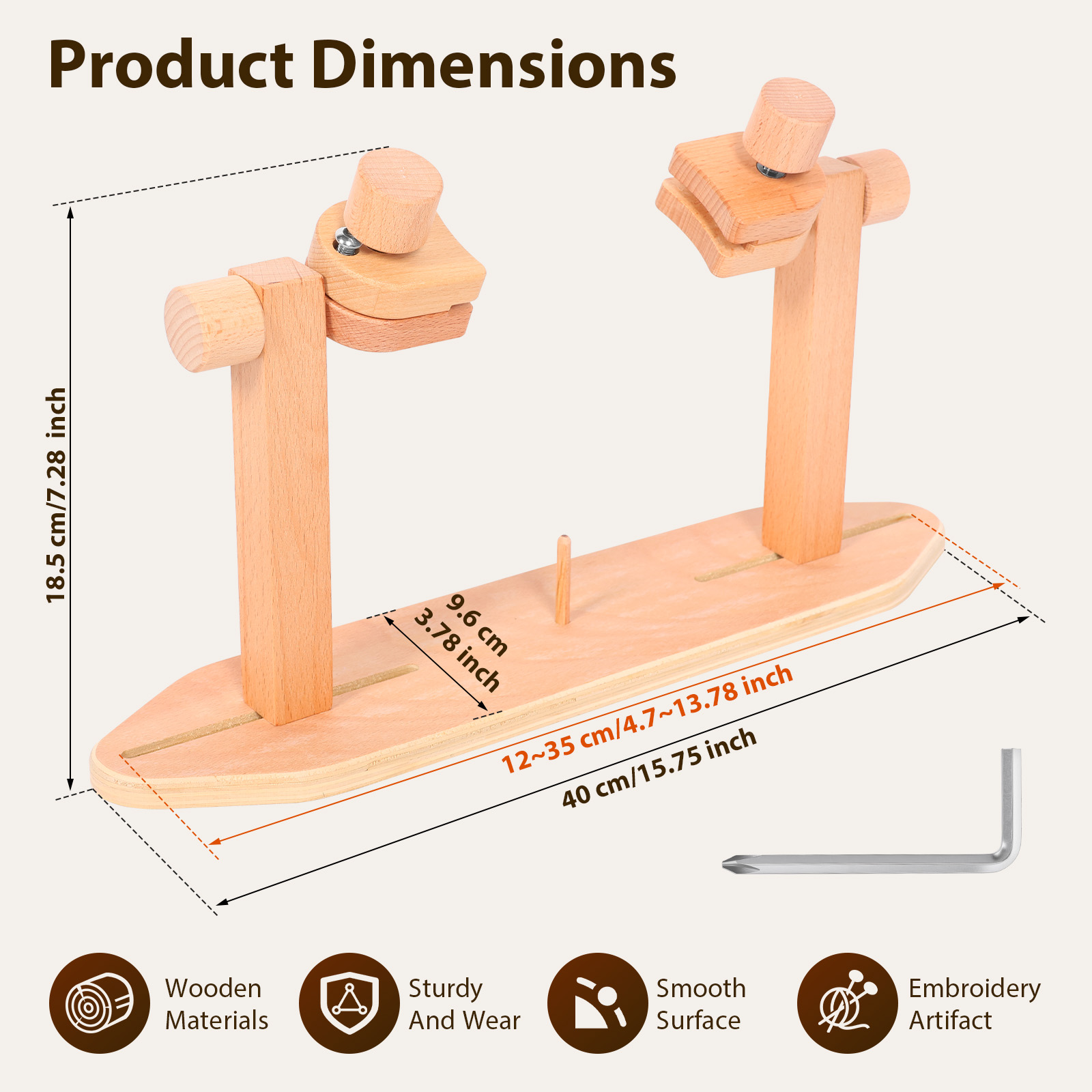 Wooden Embroidery Hoop Stand A - Embroidery Cross Stitch Patterns ulasan dan harga