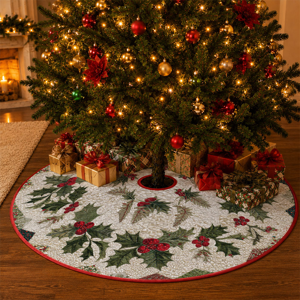 Jit 1pc Christmas Holly Berry  - Embroidery Xmas Tree ulasan dan harga