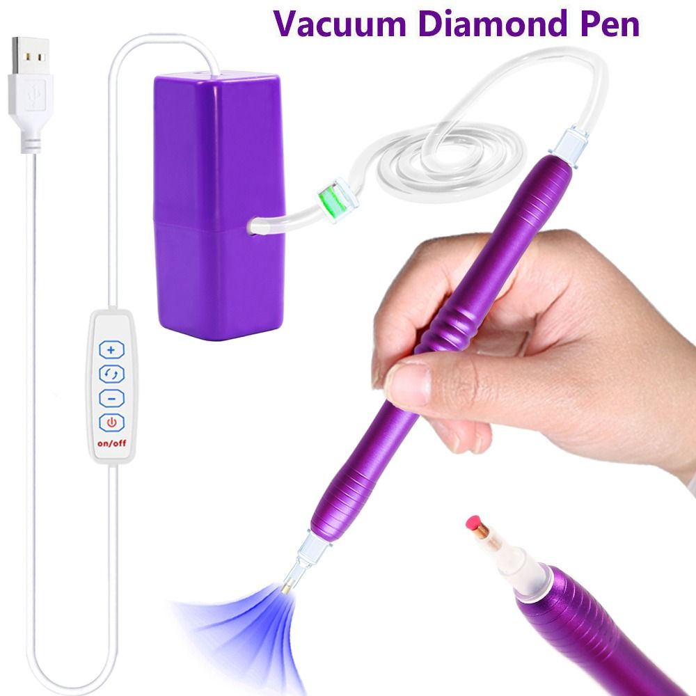 Electric Vacuum Diamond Painti - Embroidery Needle Pen ulasan dan harga