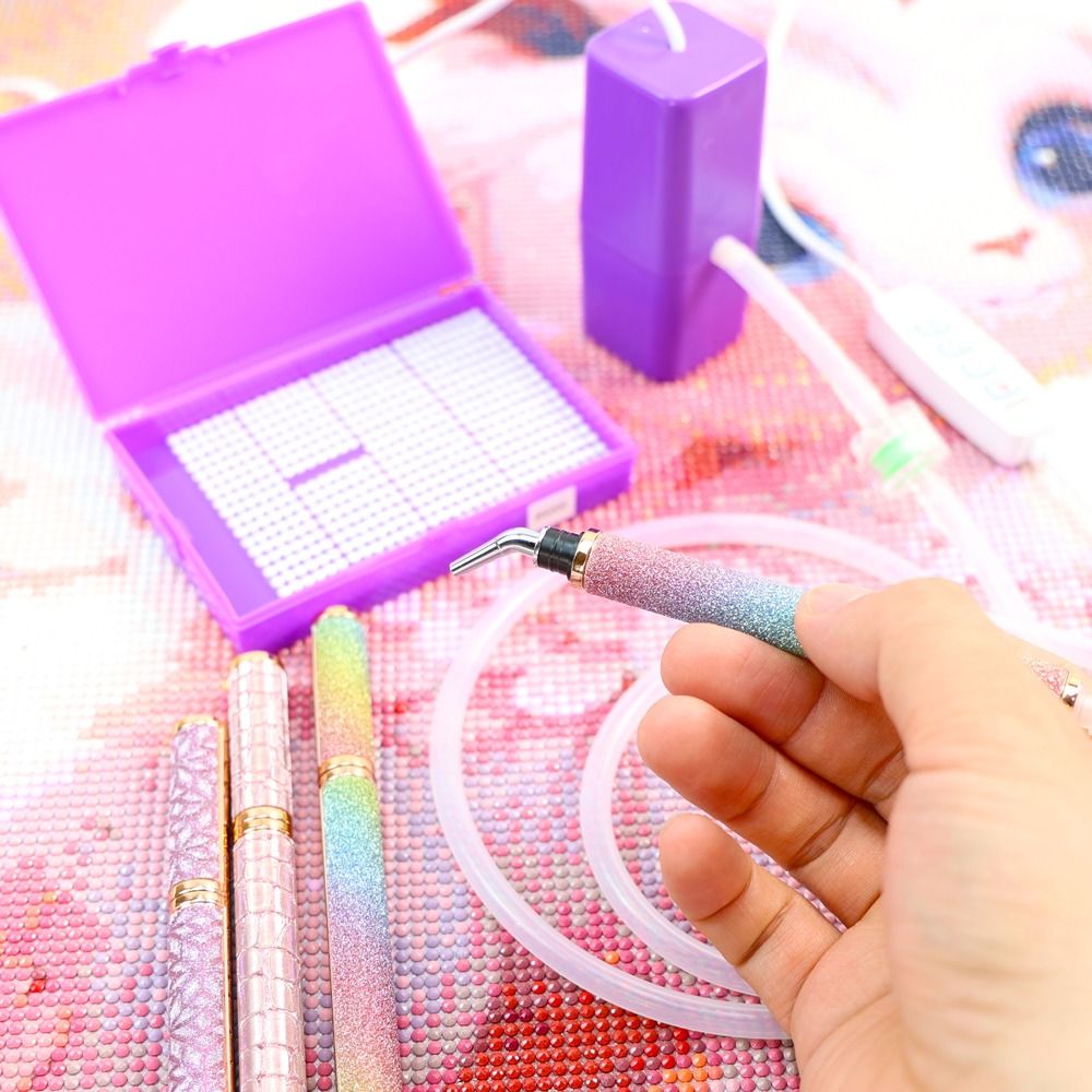 Electric Vacuum Diamond Painti - Embroidery Needle Pen ulasan dan harga